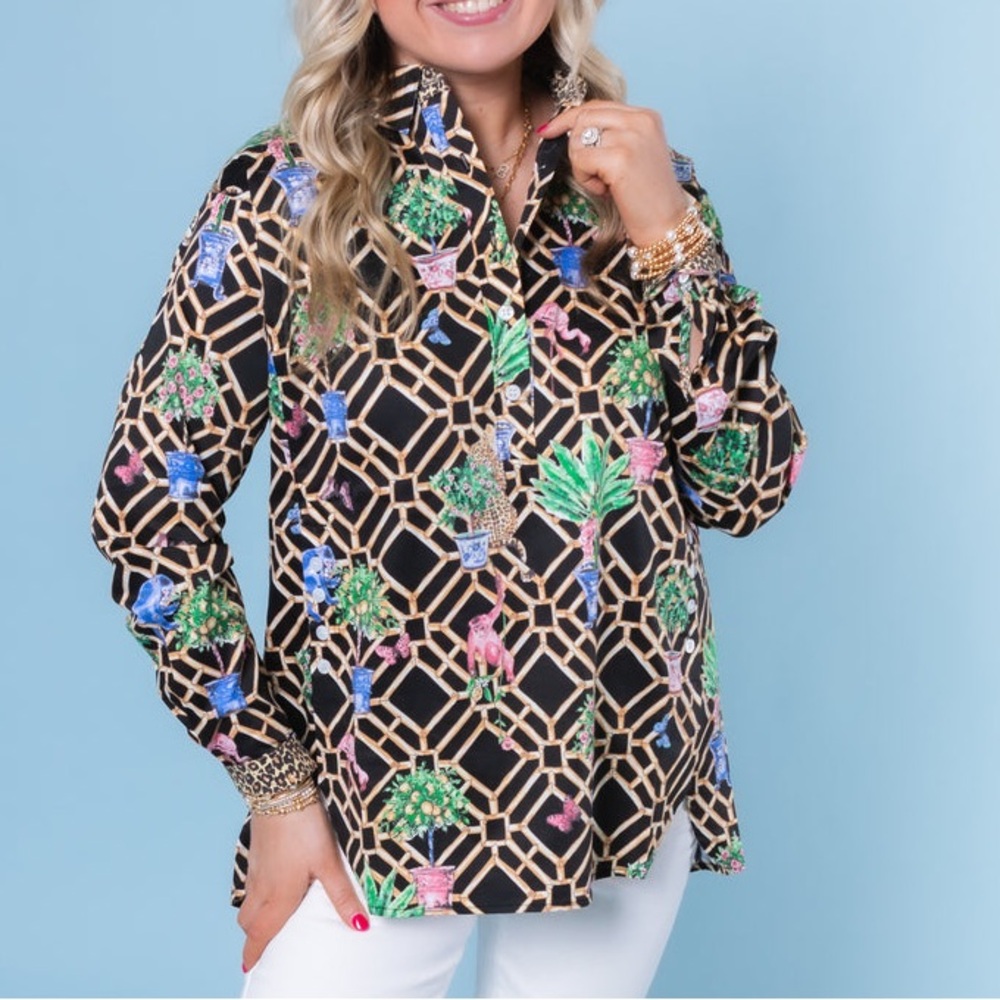 Shirttails Bamboo Monkey Longsleeve top XL